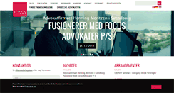 Desktop Screenshot of focus-advokater.dk