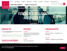 Tablet Screenshot of focus-advokater.dk